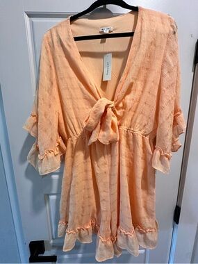 Miami - Flowy Peach/Orange Romper